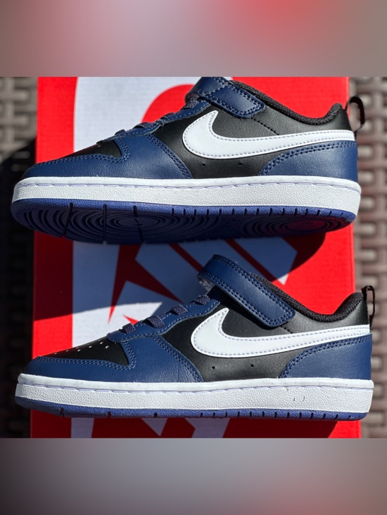 Nike Court Borough Navy Preschool Everyday Casual Sneaker Youth 11C | 13C NEW - Picture 7 of 9